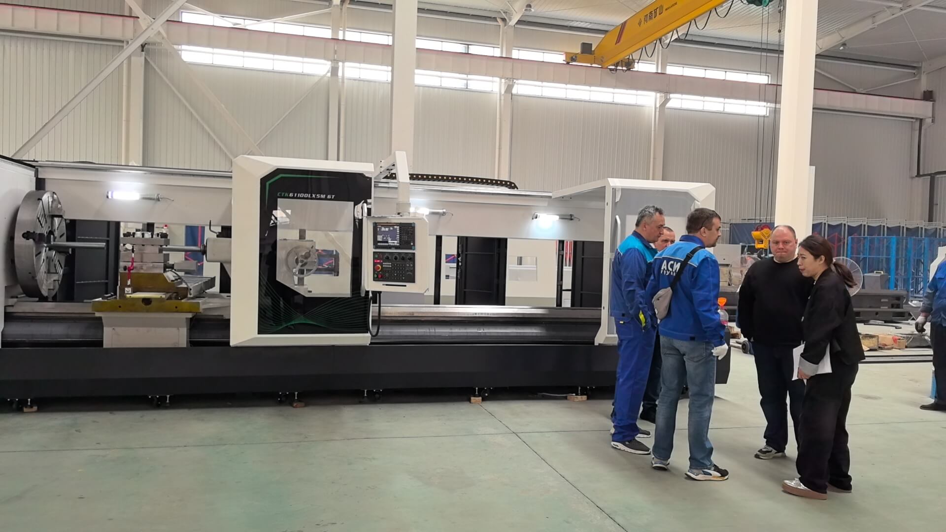 European Customer is very satisfied with our heavy duty lathe quality