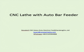 CNC lathe with auto bar feeder