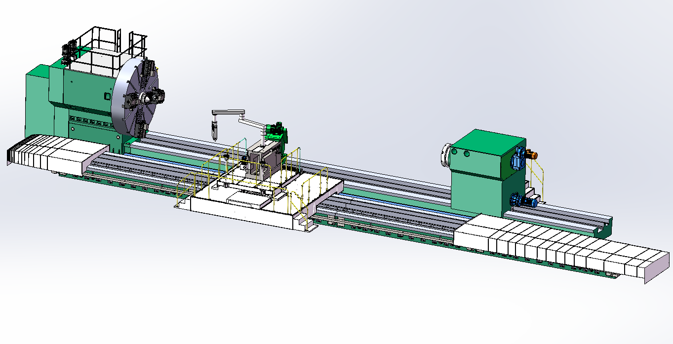 CK61260 CNC heavyduty horizontal lathe(loading capacity 150tons)