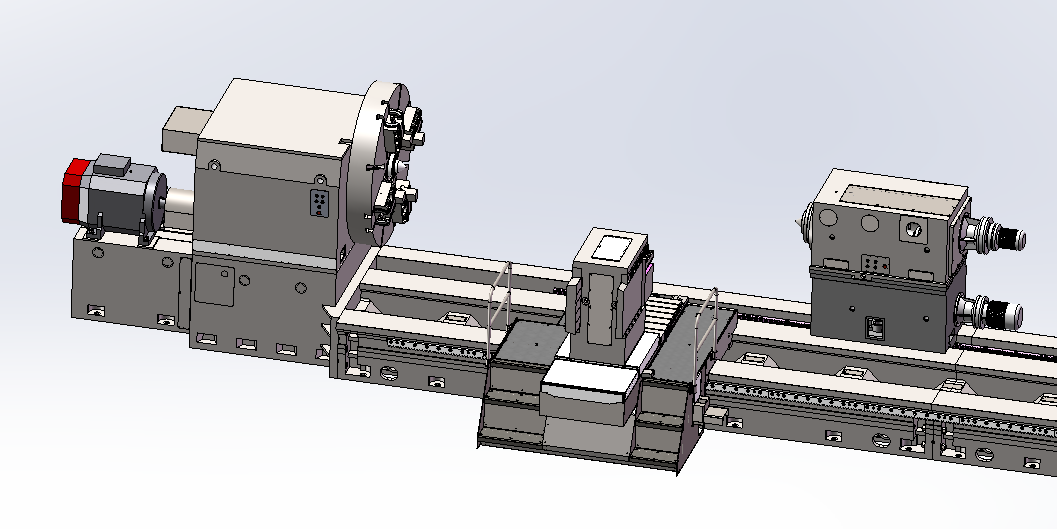 CK61 series CNC heavy duty lathe with 63tons loading capacity