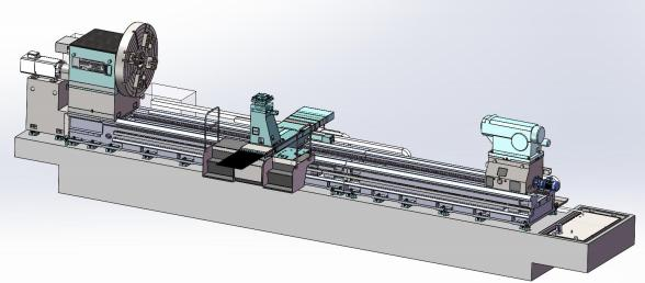 CNC Heavy duty lathe(loading capacity more than 25tons)